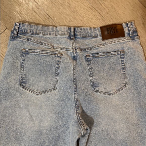 FRYE Straight Leg Jeans Women’s Size 16/34 High Rise Light Wash Stretch Denim - Picture 6 of 7